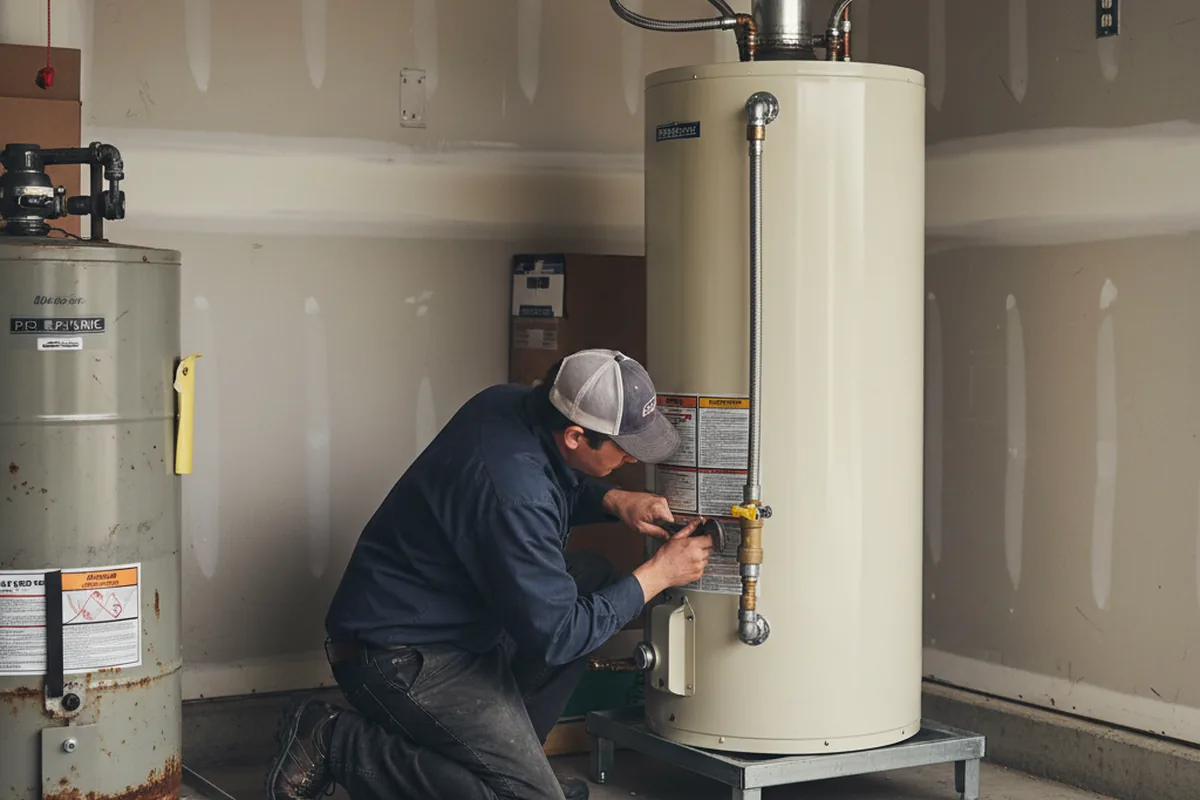 Water heater and shutoff valve replacement in Rutledge
