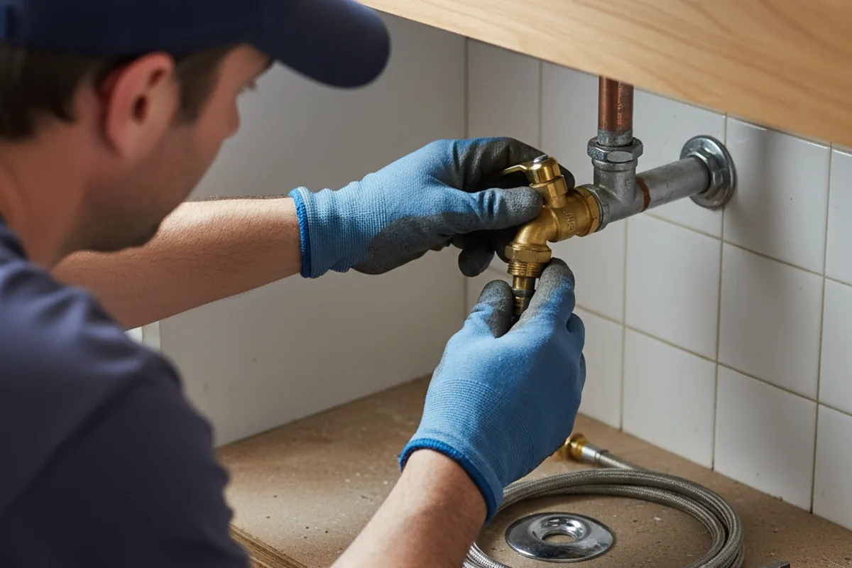 Shutoff valve and fitting work during Faucet and Fixture Repair in Rutledge